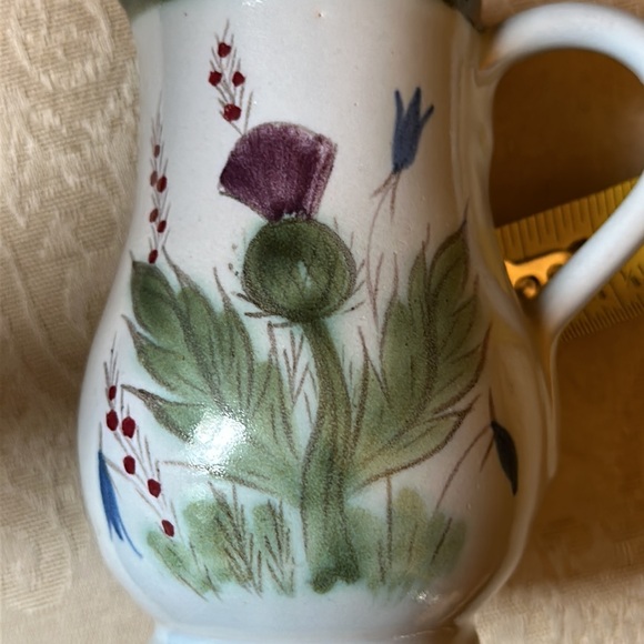 Buchanan Finest Thistle Stoneware Portobello, Scotland signed creamer - Picture 9 of 10